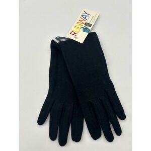 Echo Design Runway Touchgloves Black Knit Touchscreen Gloves Size M 354069